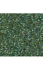 Miyuki delica beads 15/0 - Transparent olive ab DBS-1247